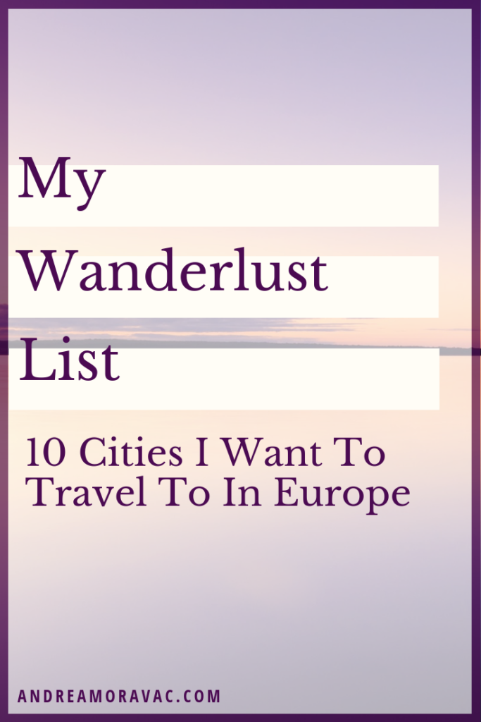 Have you ever written a bucket list in your journal about beautiful places you’d love to travel to? My list consists mainly of destinations in Europe, because it’s close to me. Do you want some ideas or inspiration? Well, whip out your map because I’m going to share my top 10! #traveltips #travelersnotebook #traveldestinations #wanderlusttravel